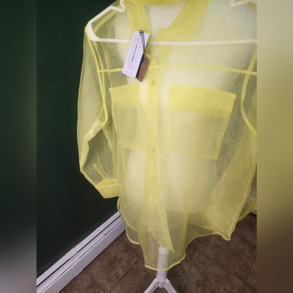 Insight Tops - Insight Sheer Lemon Blouse